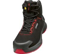 Uvex 1 x x craft S3L FO SC SR - Botas de seguridad deportivas, puntera protectora sin metal, ancho 11, rojo/negro, 43 EU
