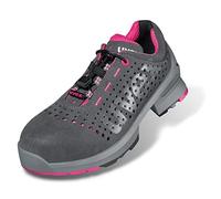 Uvex 1 zapato de seguridad para mujer 8561 S1 SRC según EN ISO 20345:2011, ancho 10, gris, 43 EU