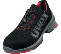 Uvex 1 - Zapatos de seguridad S1 SRC ESD - Negro-Rojo, Talla:47