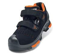 Uvex 2 Sandalias de Seguridad S1P - para Hombre y Mujer - W10 (Estrecha), Negro, 47 EU Ancho