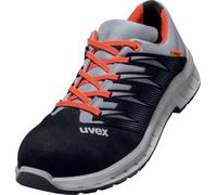 Uvex 2 Trend Halbzapatos S2 69098 Negro, gris, rojo (69098) 39 (Weite 12)