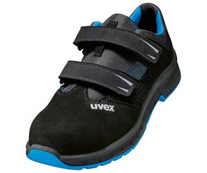Uvex 2 Trend Sandalia de seguridad S1 P SRC, zapatos de trabajo para hombre, negro/azul, talla 50