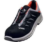 Uvex 2 Trend, 6908239 6908 6908239-Zapatos de Seguridad S1P (UE) Rojo, 1 par, Duradero y Resistente Hombres, Negro Gris Naranja, 39 EU