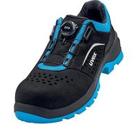 Uvex 2 zapatos bajos xenova con sistema BOA Fit, zapatos de seguridad S1 P SRC, zapatos de trabajo para hombre y mujer, negro/azul, talla 49