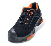 Uvex 2 Zapatos de Seguridad S1P - para Hombre y Mujer - W10 (Estrecho), Naranja Negro, 37 EU