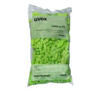 Uvex 2112 003 X-Fit - Tapones para los oídos de espuma amarilla con forma ergonómica, paquete de 200 unidades…