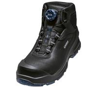 Uvex 3 botas con cordones MACSOLE S3S con sistema BOA Fit, botas de seguridad, impermeables, suela resistente al calor, productos químicos y cortes, ancho 11, Negro , 46 EU