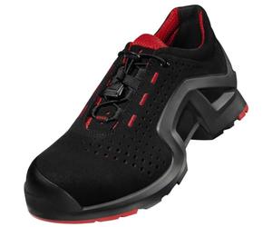 Uvex 8519244, 1 8519244-Zapatos de Seguridad S1P Tamaño Negro, Rojo, 1 par Hombre, 44 EU