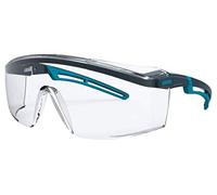 Uvex 9164 astrospec 2.0 - Gafas de seguridad laboral (lentes transparentes 2-1,2), color gris y azul