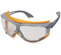 Uvex 9175275 Sicherheitsbrille, Sky Guard, transparent, Grau/Orange
