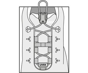 Uvex Accesorios Cordones elásticosrsenkel Mit Cierre rápidorschluss 95912 Weite