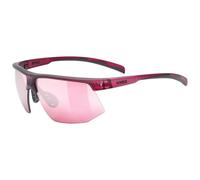 Uvex aerios - Gafas de deporte para adultos - 100% protección UVA, UVB y UVC - tintadas para realzar el contraste - cranberry matt/mir.rose - one size
