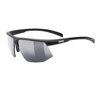 Uvex aerios - Gafas de deporte para adultos - 100% protección UVA, UVB y UVC - tintadas para realzar el contraste - black matt/smoke - one size