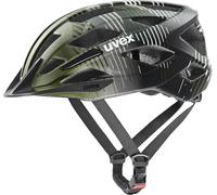 uvex Air Wing 2 CC - Casco de Bicicleta Ligero niños Unisex - Ajuste de Talla individualizado - ventilación optimizada - Dark Olive-Black Matt - 52-57 cm