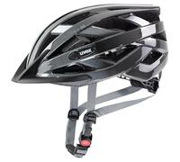 uvex Air Wing Casco de Bicicleta, Unisex-Adult, Grey-Black, 52-57 cm