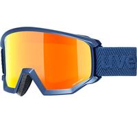 uvex athletic CV Gafas de esquí, Adultos unisex, navy mat/orange-green, one size