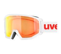 uvex athletic CV - Gafas de esquí para adultos - filtro categoría 2 - tintadas para realzar el contraste - white m SL/orange-green - one size
