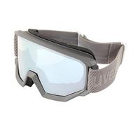 Uvex athletic FM, gafas de esquí unisex, campo visual ampliado antivaho, ventilación sin corrientes de aire, rhino matt/silver-blue, one size