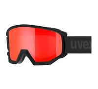 uvex athletic VFM Gafas de esquí, Adultos unisex, black matt/red-clear, one size