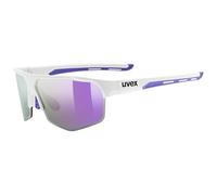Uvex axos set - Gafas de deporte para adultos - 100% protección UVA, UVB y UVC - tintadas para realzar el contraste - white matt/mir.purple - one size