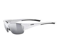 Uvex blaze III, gafas deportivas unisex, incl. lentes intercambiables, comodidad sin presión y sujeción perfecta, white black/silver, one size