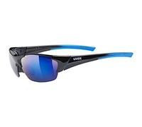 uvex blaze III, gafas deportivas unisex, incl. lentes intercambiables, comodidad sin presión y sujeción perfecta, black blue/blue, one size