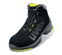 UVEX Boot 85459 Size 40 PU Sole, Botas de montaña 1 S2 SRC W12 Unisex Adulto, Negro/Giallo, EU