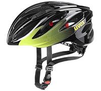 uvex Boss Race, Casco Performance Seguro Unisex, Ajuste de Talla individualizado, ventilación optimizada, Lime, Anthrazit, 52-56 cm