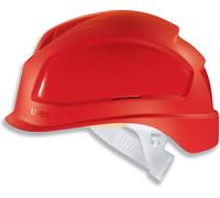 Uvex Casco de seguridad Pheos E-S 9770321 Rojo Sin ventilaciones (97701)