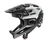 uvex casco integral react jr. negro/blanco