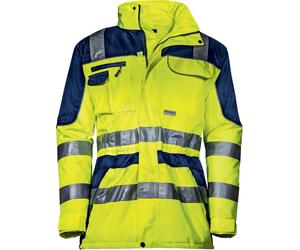 Uvex Chaqueta impermeable Protection Flash amarillo, amarillo advertencia (98614) XL