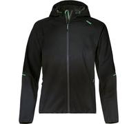 Uvex Chaqueta rígida de softshell alta - chaqueta deportiva repelente al agua hecha de poliéster reciclado para hombre Negro L