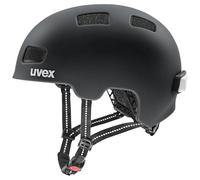 uvex City 4 - Casco de Bicicleta Ligero para Adultos - Ajuste de Talla individualizado - Forro Interior Lavable - Black Matt - 55-58 cm