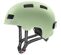uvex City 4 - Casco de Bicicleta Ligero para Adultos - Ajuste de Talla individualizado - Forro Interior Lavable - Matcha Matt - 55-58 cm