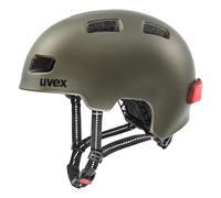 uvex City 4 Casco de Bicicleta, Unisex-Adult, Green Smoke Matt, 55-58 cm