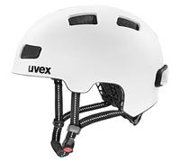 uvex City 4 Reflex - Casco City Ligero Unisex - Ajuste de Talla individualizado - Adornos Reflectantes - White Matt - 55-58 cm