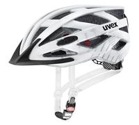 uvex City i-Vo Casco de Bicicleta, Unisex-Adult, White-Black Matt, 56-60 cm