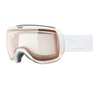 Uvex downhill 2100 pro V - Gafas de esquí para adultos - filtro categoría 1-4 - tintadas para realzar el contraste - white dl/red-clear - one size