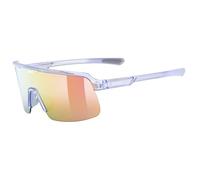 uvex dyrt - Gafas de deporte para adultos - fuerte protección UV - tintadas para realzar el contraste - transparent purple/red mirror - one size