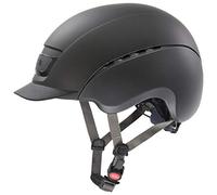 uvex elexxion plus, casco de equitación robusto unisex, ajuste de talla individualizado, ventilación óptima, anthracite matt, 57-59 cm