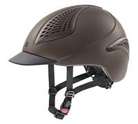 uvex exxential II, casco de equitación ligero unisex, ajuste de talla individualizado, ventilación óptima, mocca matt, 57-59 cm