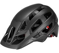 uvex Finale 2.0, Casco MTB Seguro Unisex, Ajuste de Talla individualizado, luz LED Opcional, Black Matt, 52-57 cm, 2024