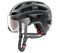 uvex Finale Visor Casco de Bicicleta, Adultos Unisex, Black Matt, 52-57 cm