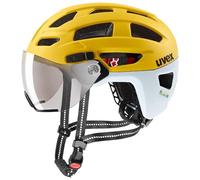 uvex Finale Visor Casco de Bicicleta, Adultos Unisex, sunbee-Cloud Matt, 56-61 cm, 2025
