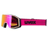 Uvex flash FM Gafas de cross Blanco mate Rosa espejado unisex, onesize