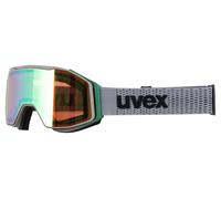 Uvex flash FM Gafas de cross Verde mate Verde espejado unisex, onesize