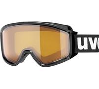 Uvex g.gl 3000 LGL, gafas de esquí unisex, con mejora del contraste, campo visual ampliado antivaho, black/lasergold lite-blue, one size