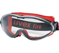 Uvex Ultrasonic Vollsichtschutzbrille - Supravision Excellence - Transparent/Schwarz-Rot