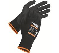 uvex - Guantes de seguridad de trabajo | Athletic Lite XT 60026 | Negro, 10 pares, talla 7 / S