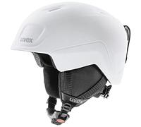 uvex heyya pro, casco de esquí infantil ligero, ajuste de talla individualizado, ventilación optimizada, white-black matt, 51-55 cm